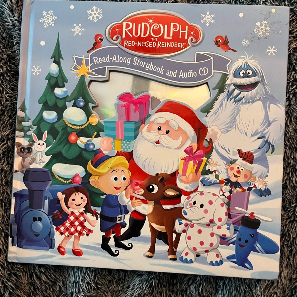Rudolph Read-Along Storybook and Audio CD - Holiday Blue
